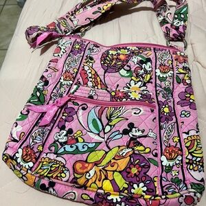 Vera Bradley Pink Floral Messenger Bag